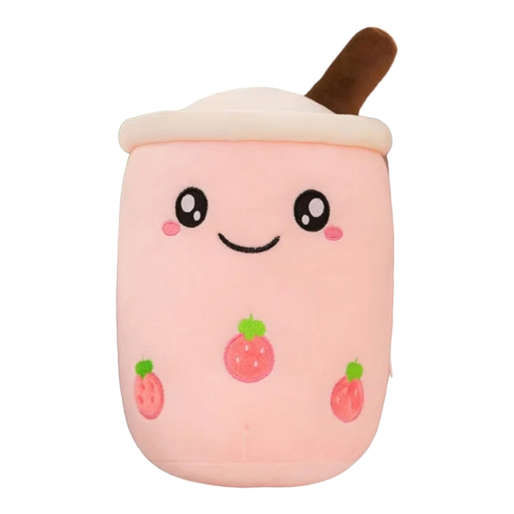 NEW STUFFED STRAWBERRY BOBA ROUND EYES PLUSH TOY - Picture 6 of 7